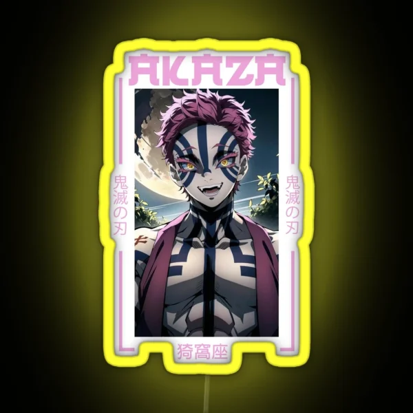 Demon Slayer Akaza RGB Neon Sign