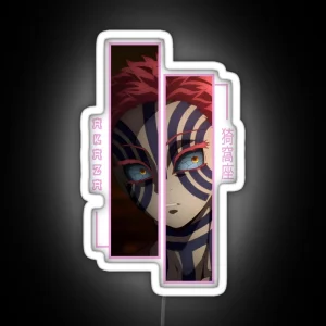 Demon Slayer Akaza RGB Neon Sign