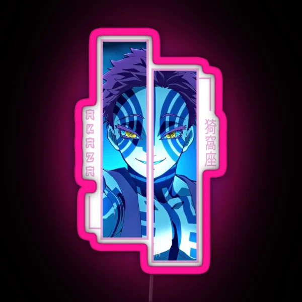 Demon Slayer Akaza RGB Neon Sign