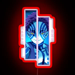 Demon Slayer Akaza RGB Neon Sign