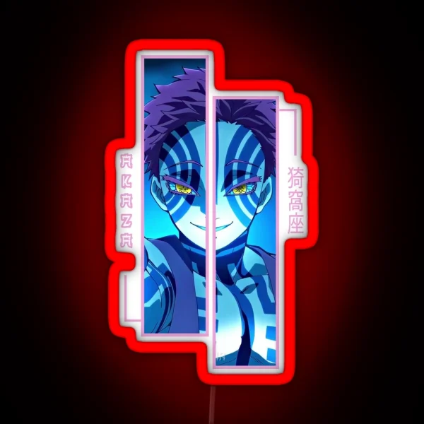 Demon Slayer Akaza RGB Neon Sign