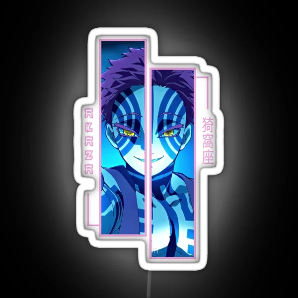 Demon Slayer Akaza RGB Neon Sign