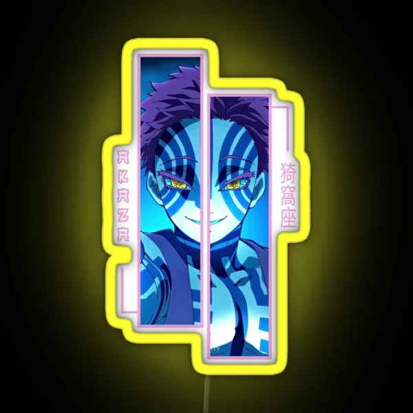 Demon Slayer Akaza RGB Neon Sign