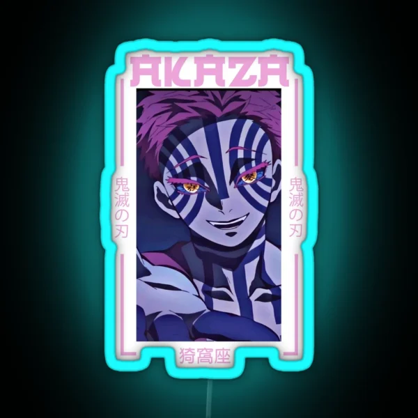 Demon Slayer Akaza RGB Neon Sign