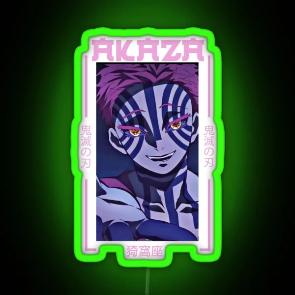 Demon Slayer Akaza RGB Neon Sign
