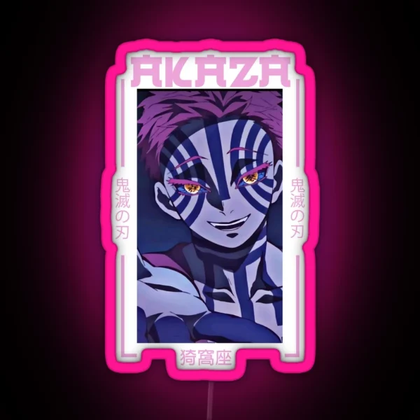 Demon Slayer Akaza RGB Neon Sign