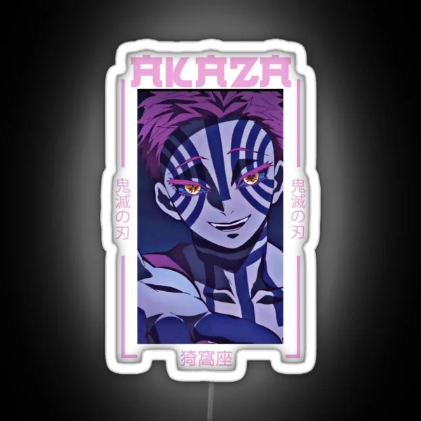 Demon Slayer Akaza RGB Neon Sign