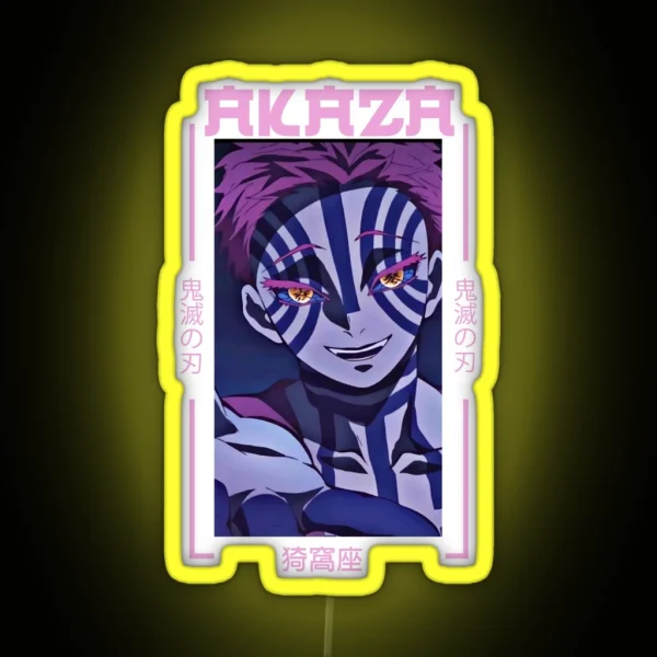 Demon Slayer Akaza RGB Neon Sign
