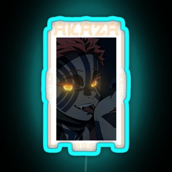 Demon Slayer Akaza RGB Neon Sign