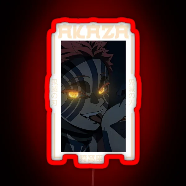 Demon Slayer Akaza RGB Neon Sign
