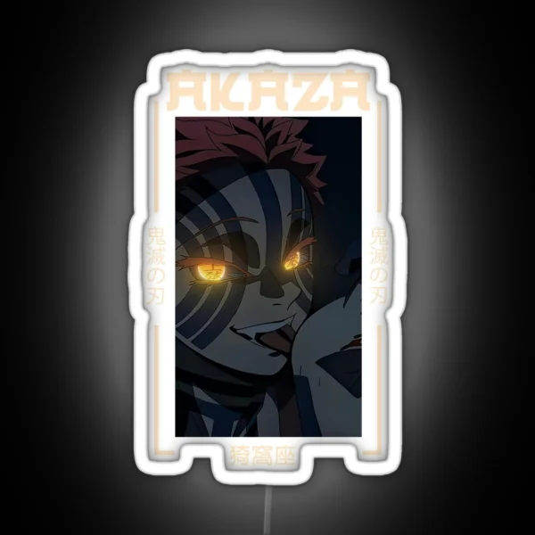 Demon Slayer Akaza RGB Neon Sign