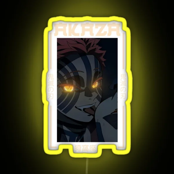 Demon Slayer Akaza RGB Neon Sign