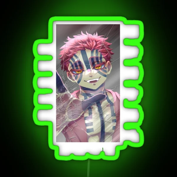 Demon Slayer Akaza RGB Neon Sign