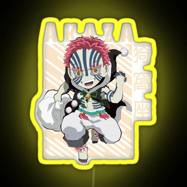 Demon Slayer Akaza RGB Neon Sign