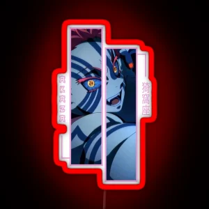 Demon Slayer Akaza RGB Neon Sign