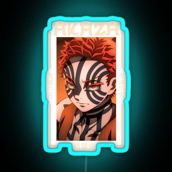 Demon Slayer Akaza RGB Neon Sign