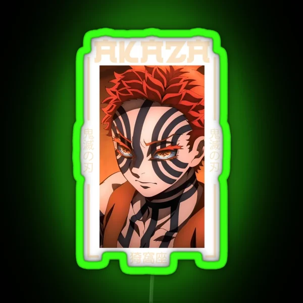 Demon Slayer Akaza RGB Neon Sign