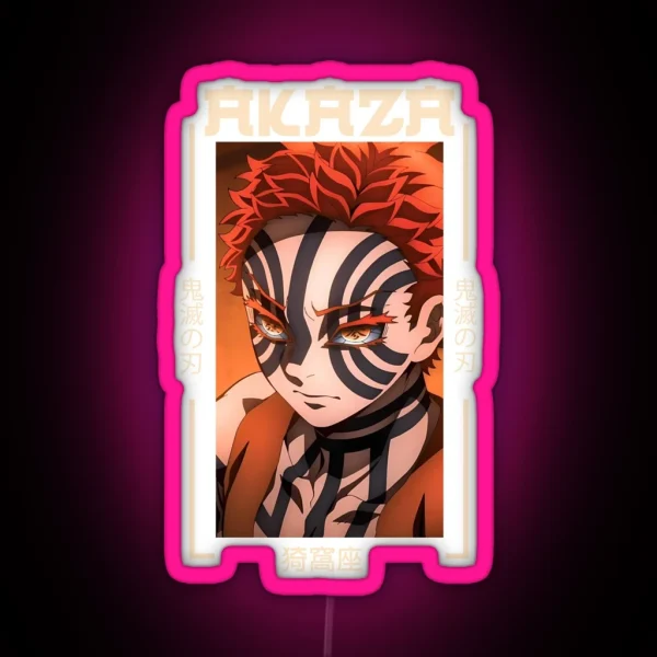Demon Slayer Akaza RGB Neon Sign