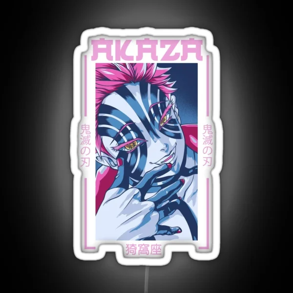Demon Slayer Akaza RGB Neon Sign