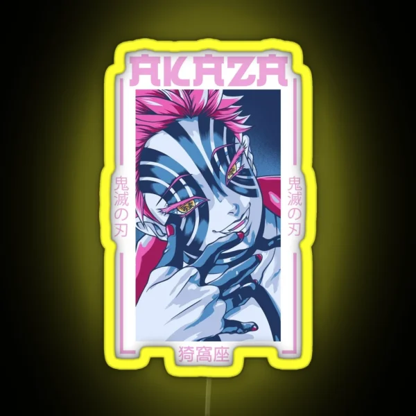 Demon Slayer Akaza RGB Neon Sign