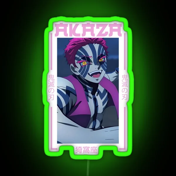 Demon Slayer Akaza RGB Neon Sign
