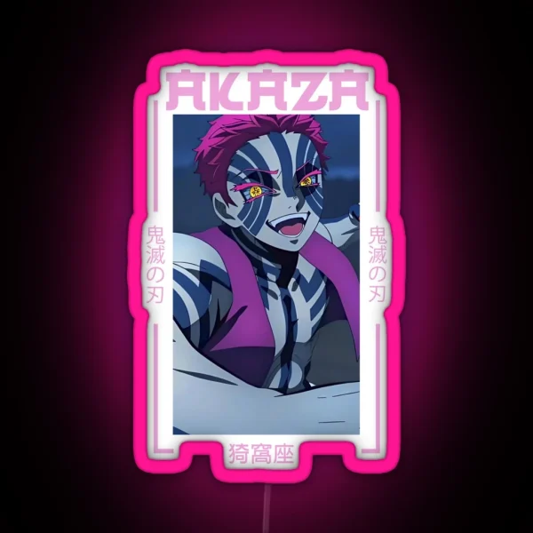 Demon Slayer Akaza RGB Neon Sign