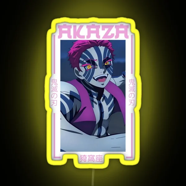 Demon Slayer Akaza RGB Neon Sign