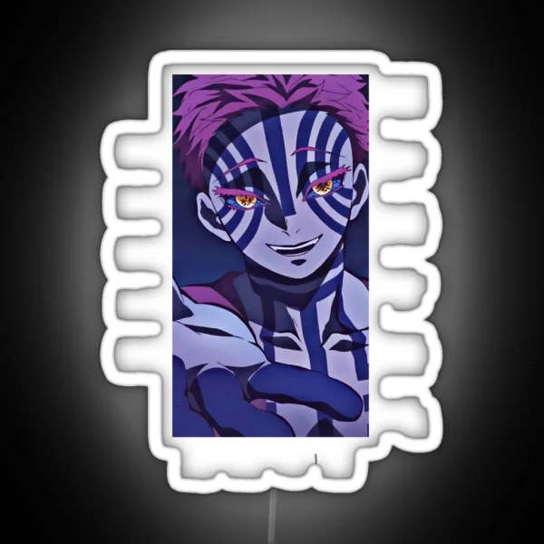 Demon Slayer Akaza RGB Neon Sign