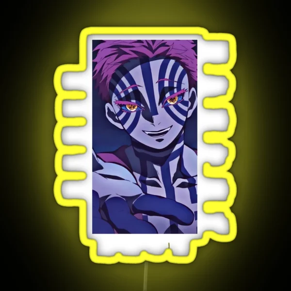 Demon Slayer Akaza RGB Neon Sign