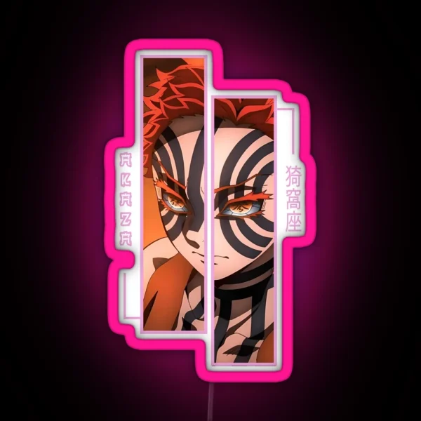 Demon Slayer Akaza RGB Neon Sign