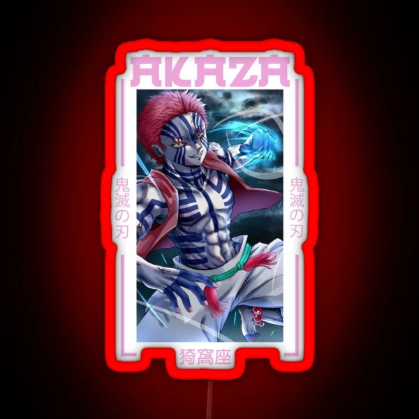 Demon Slayer Akaza RGB Neon Sign