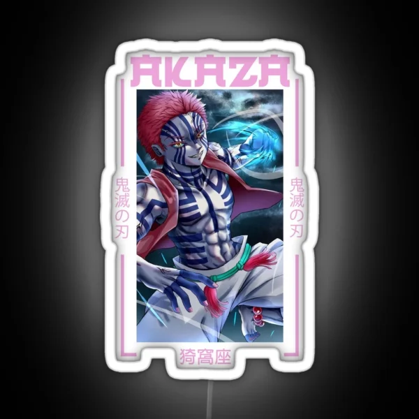 Demon Slayer Akaza RGB Neon Sign
