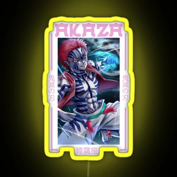 Demon Slayer Akaza RGB Neon Sign