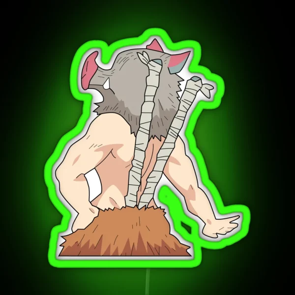 Demon Slayer Inosuke RGB Neon Sign