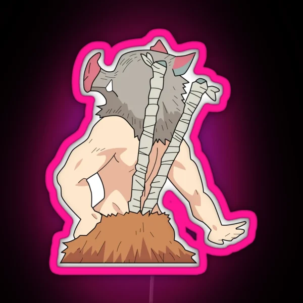Demon Slayer Inosuke RGB Neon Sign