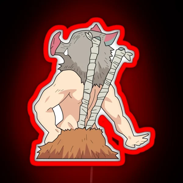 Demon Slayer Inosuke RGB Neon Sign