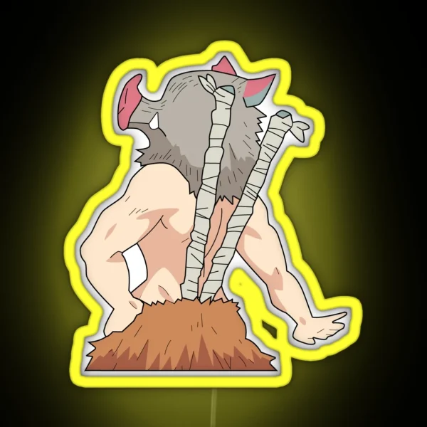 Demon Slayer Inosuke RGB Neon Sign