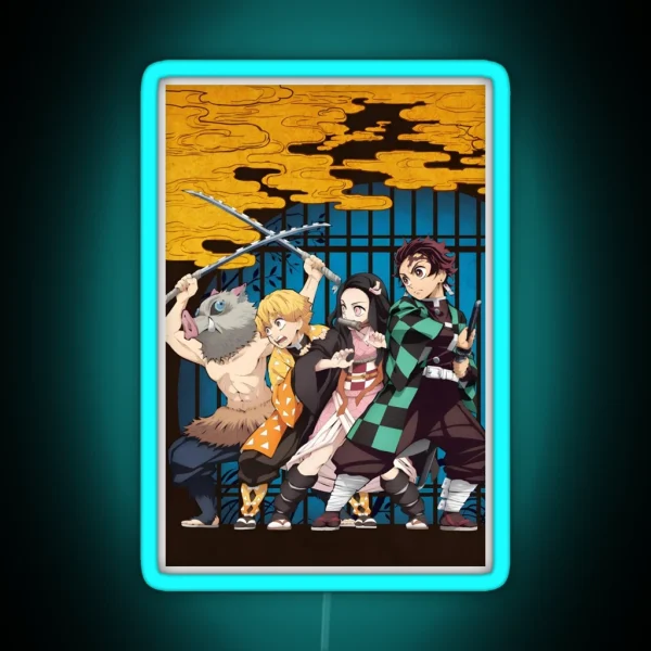 Demon Slayer Kimetsu No Yaiba Demon Slayer RGB Neon Sign