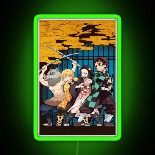 Demon Slayer Kimetsu No Yaiba Demon Slayer RGB Neon Sign