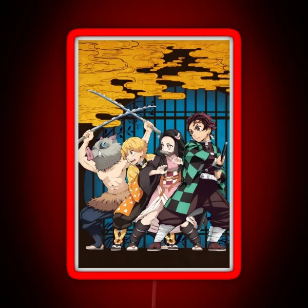 Demon Slayer Kimetsu No Yaiba Demon Slayer RGB Neon Sign