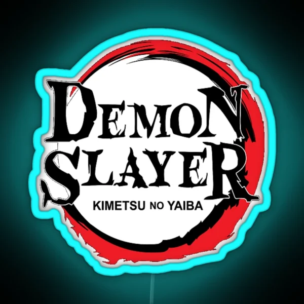 Demon Slayer Logo RGB Neon Sign