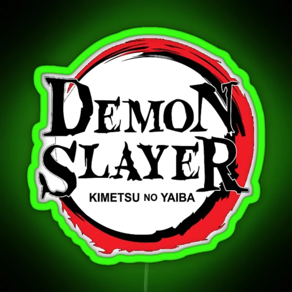 Demon Slayer Logo RGB Neon Sign