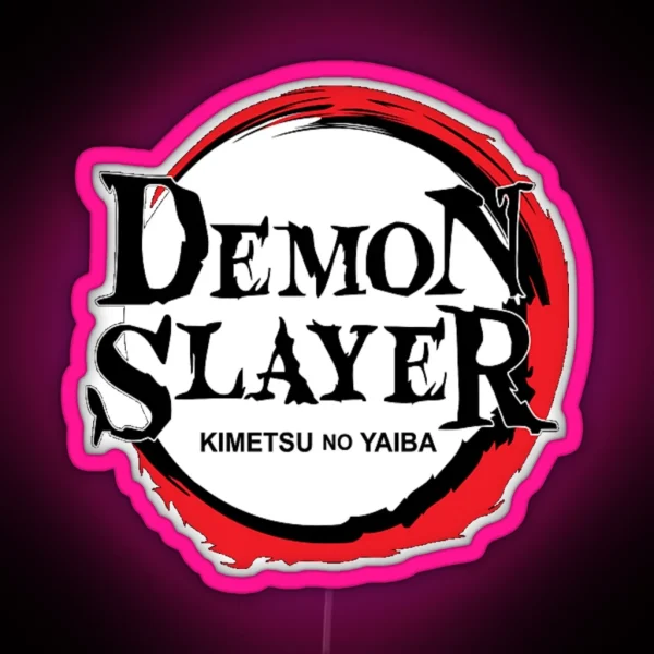 Demon Slayer Logo RGB Neon Sign