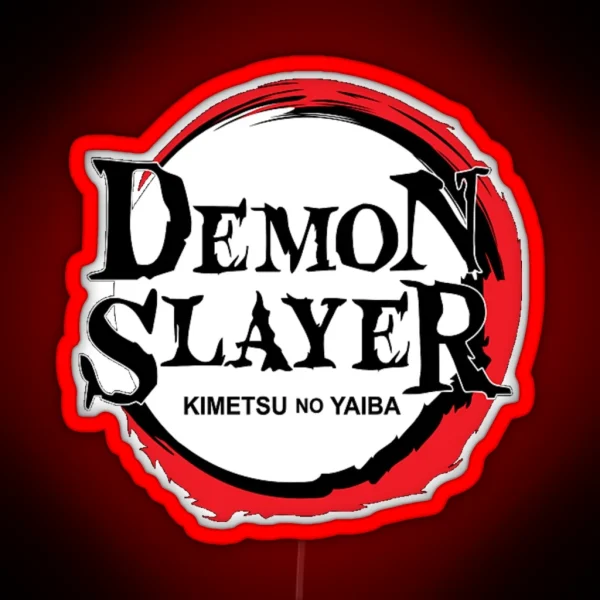 Demon Slayer Logo RGB Neon Sign