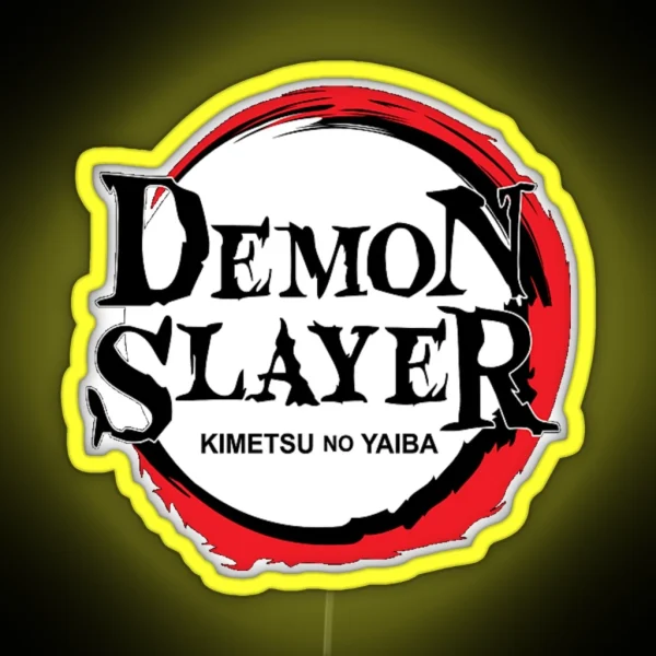 Demon Slayer Logo RGB Neon Sign