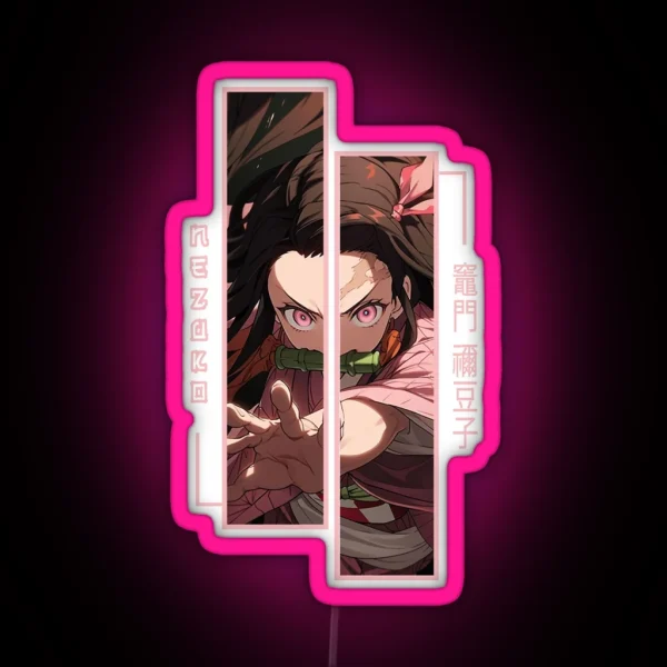 Demon Slayer Nezuko Kamado RGB Neon Sign