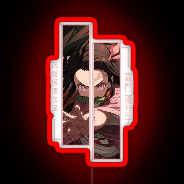 Demon Slayer Nezuko Kamado RGB Neon Sign