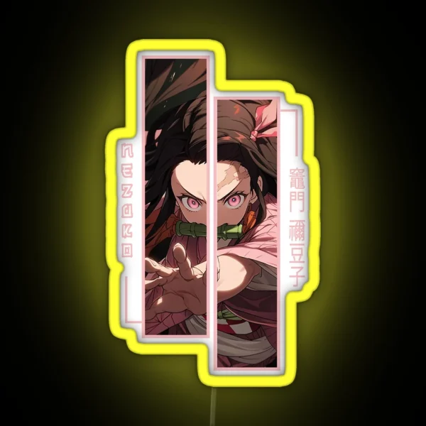 Demon Slayer Nezuko Kamado RGB Neon Sign