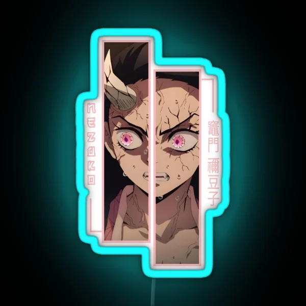 Demon Slayer Nezuko Kamado RGB Neon Sign