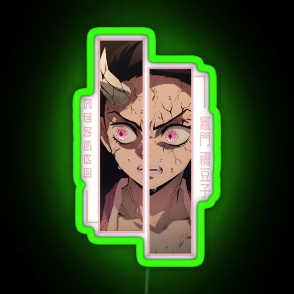 Demon Slayer Nezuko Kamado RGB Neon Sign